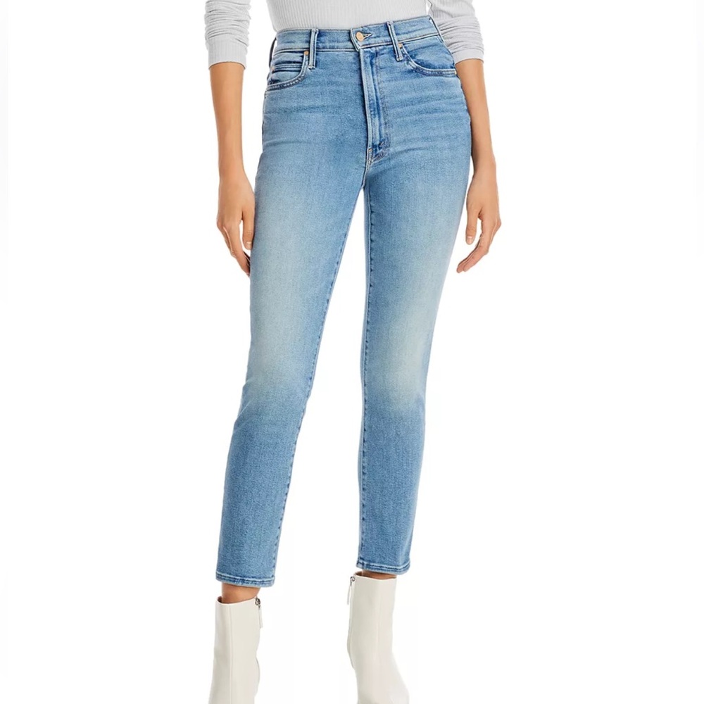The Swooner Rascal High Rise Ankle Skinny Jeans in Let's Trip